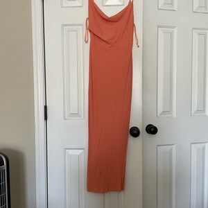 Elegant Orange Women's Dress
